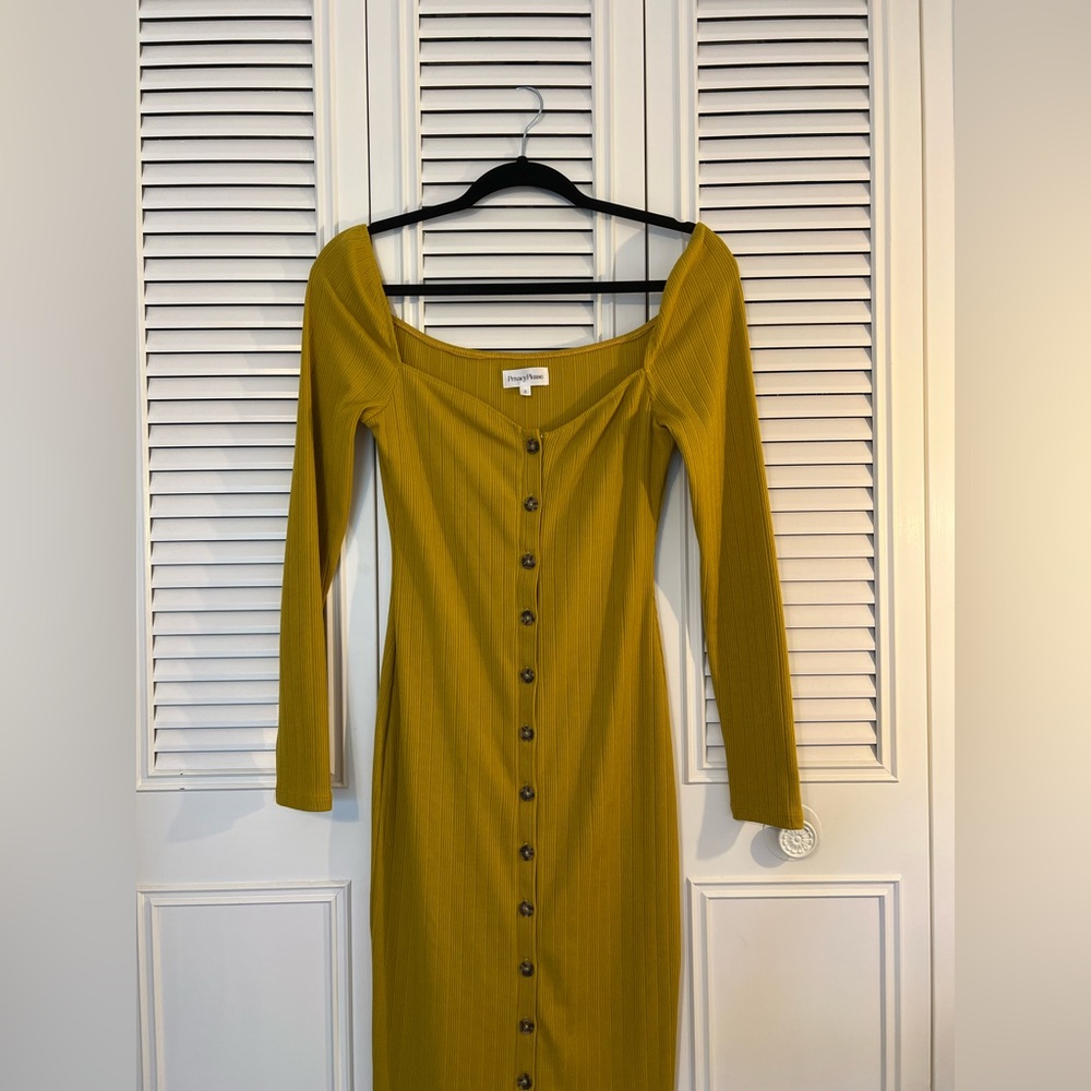 Privacy Please long sleeve midi dress